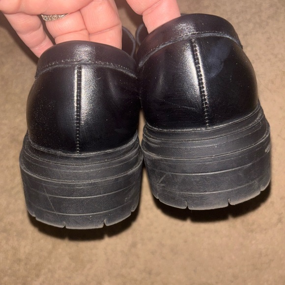 Quince Black Leather Lug Sole Loafers - Women’s Sz 8 EUC - Picture 6 of 9